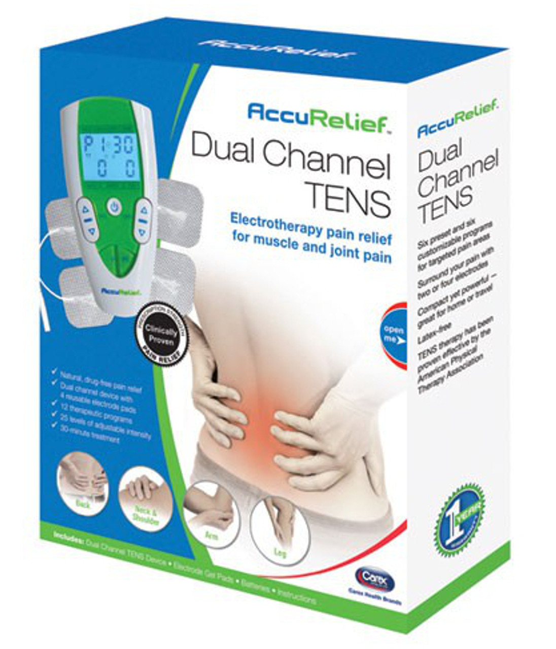 AccuRelief Dual Channel Tens - Carex Health Brands