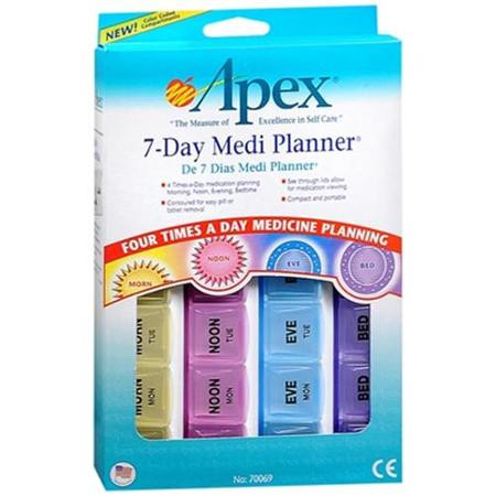 Shop Apex 7-Day MediPlanner | Medicine aids reminders