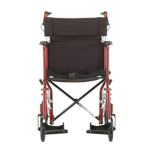 Nova 20" Lightweight Aluminum Frame Foldable Transport Chair with 12
