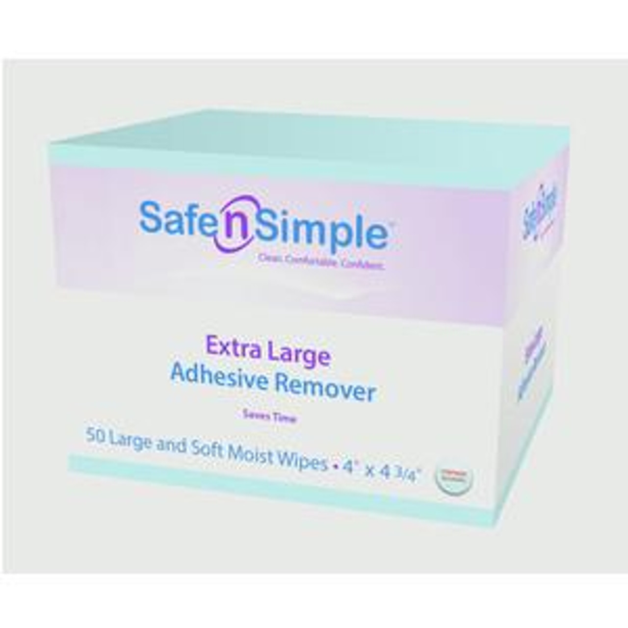 Extra Large Adhesive Remover Wipes 4.75 x 4 (50 count)