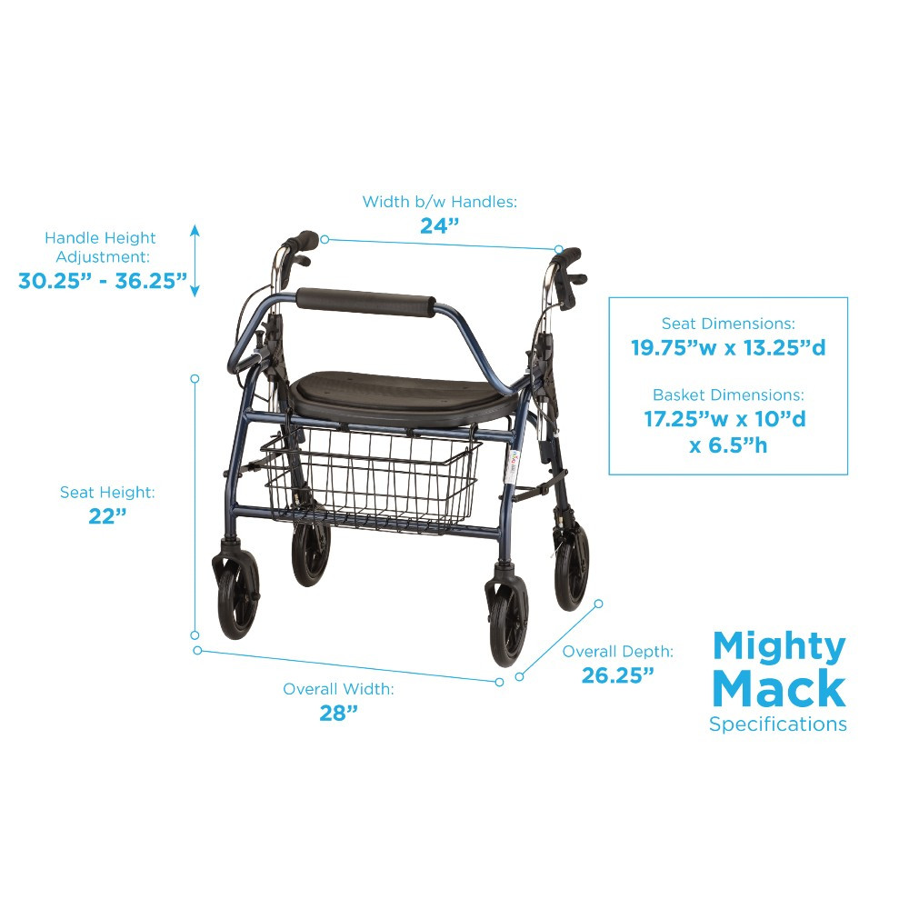 Shop Nova Mighty Mack Heavy-Duty Rolling Walker Online
