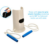Molded Sock Aid with Two Handles