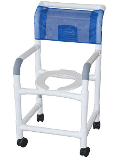 MJM 18" Shower Chair with Elongated Open Front Seat