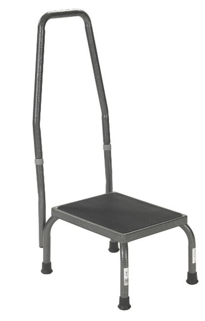 Drive Footstool with Non-Skid Rubber Platform - with Handrail