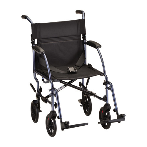 Nova 19 Carbon Steel Foldable Transport Chair In Hammertone