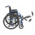 Drive Blue Streak Manual Wheelchair - 18" with Flip Back Desk Arms and Swing-away, Elevating Leg rests - Blue