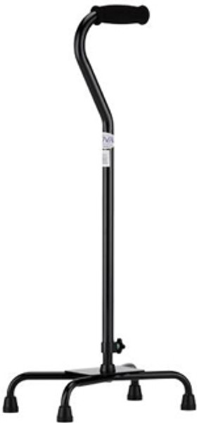 Quad Cane - Large Base - Black