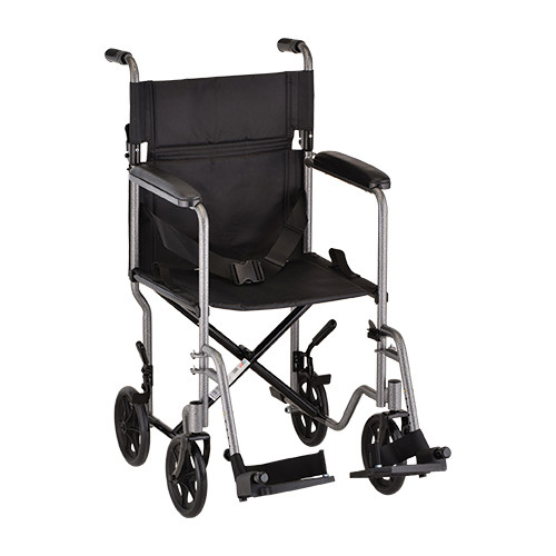 Nova 19 Carbon Steel Foldable Transport Chair In Hammertone