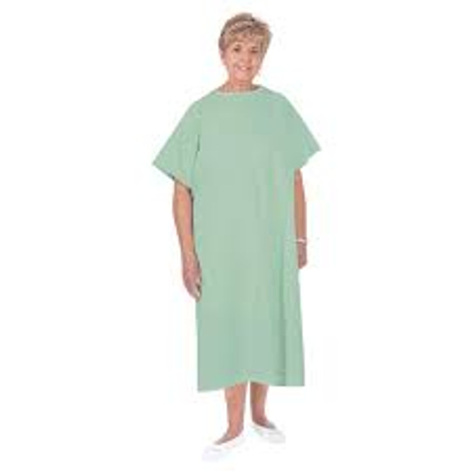  ThermaGown Adult Patient Gown - cool mint Solid