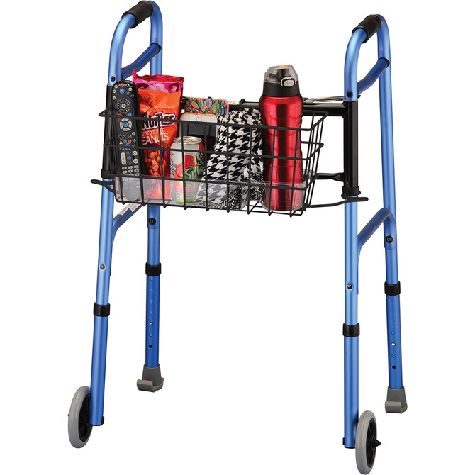 Easy-Care Walker Basket available at Rowlett's ACG Medical Supply