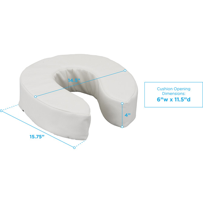 4'' padded toilet riser