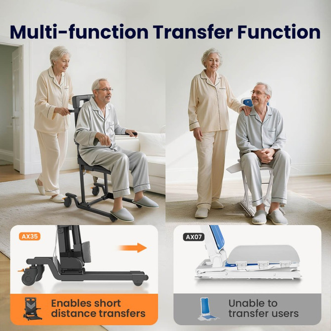  AX35 Movable Electric Chair Lift with 4 Wheels