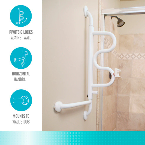 Stander Curve Security Pole and Grab Bar | ACG Medical