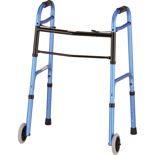 Designer Folding Walker With 5" Wheels ACG Medical Supply