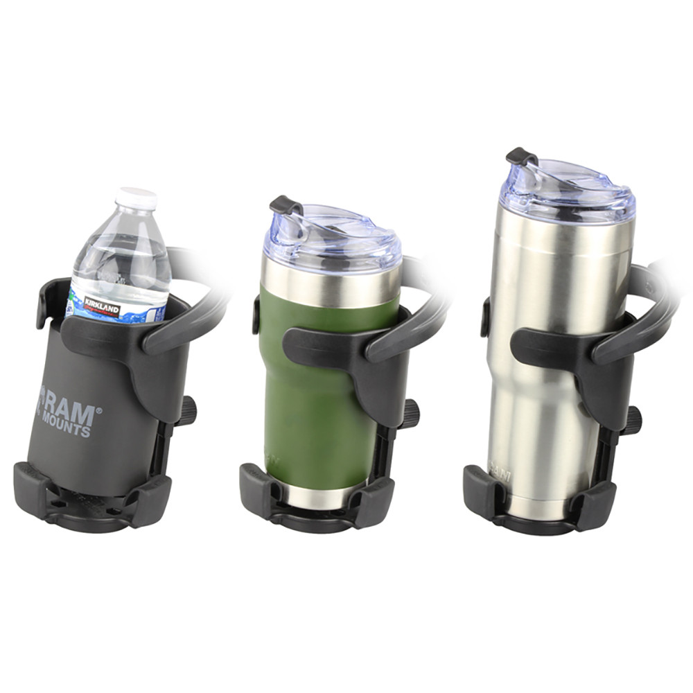 RAM Mount Level Cup XL Low Profile Mount w\/Large Strap Clamp Base [RAP-B-417-200-1-231Z-2NUBU]