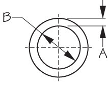2" diameter stainless steel ring