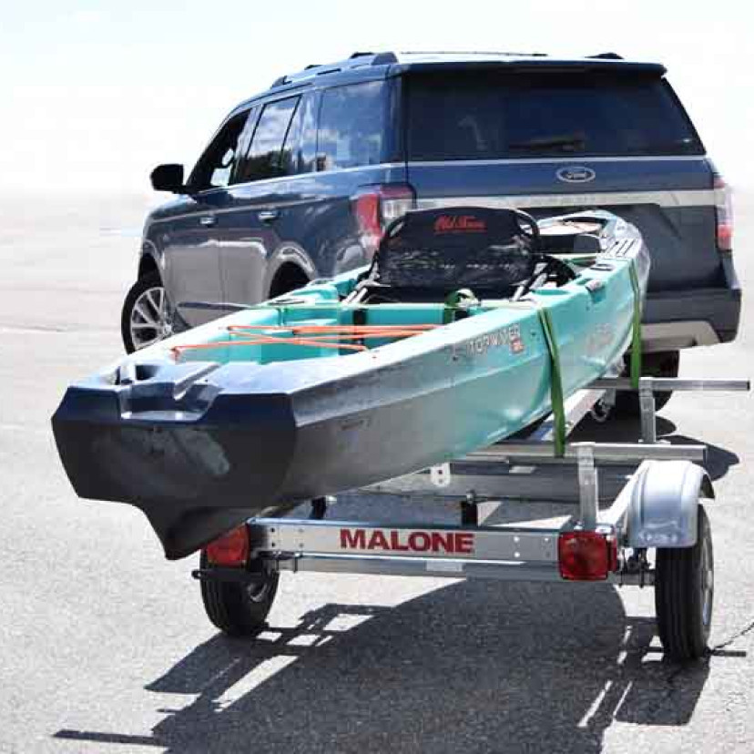 Malone EcoLight™ Single Kayak Trailer Package (1 Set Bunks)