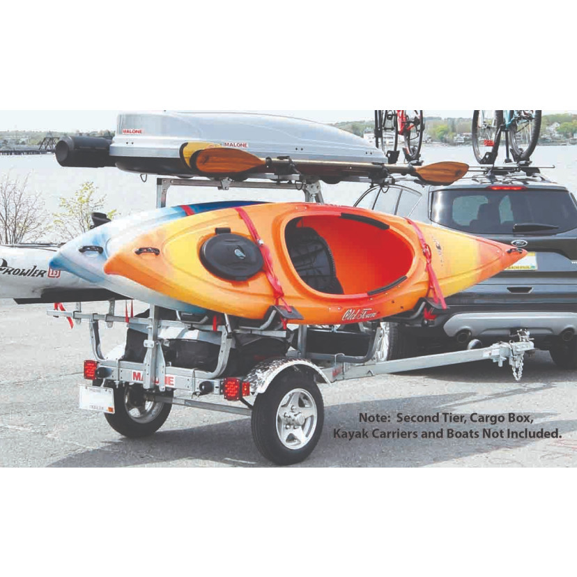 Malone MicroSport™XT Trailer with Aluminum Wheels, Aluminum Fenders and Retractable Tongue Kit