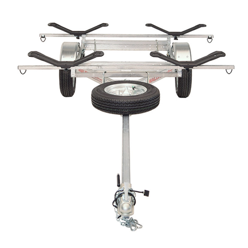 Malone MicroSport™ LowBed™ 2 Kayak Trailer Package (2 Sets MegaWings™ & Spare Tire)