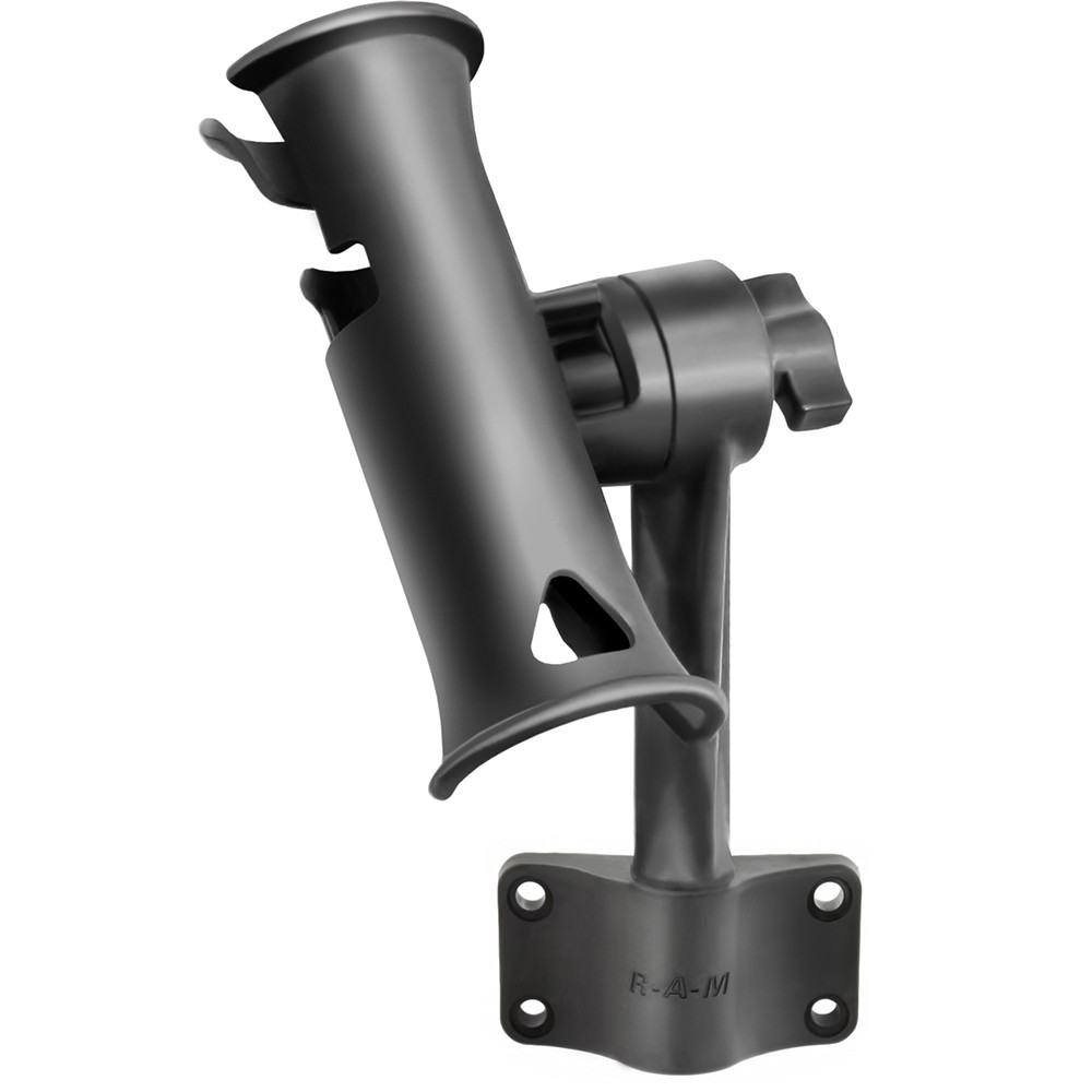 RAM Mount RAM Tube Jr. Fishing Rod Holder w\/Standard 6" Length Post Spline & Bulkhead Mounting Base [RAP-390-BU]