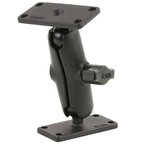 RAM Mount Double Ball Mount w\/Two 1.5" x 3" Plates [RAM-B-102U-153]