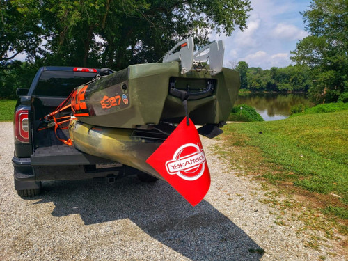 Yak Attack Get Hooked Logo Tow Flag