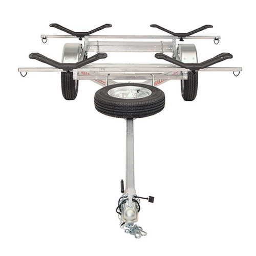 Malone MicroSport™ LowBed™ 2 Kayak Trailer Package (2 Sets MegaWings™ & Spare Tire)