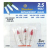 2.5 Volt FLASHER Mini Replacement Bulbs