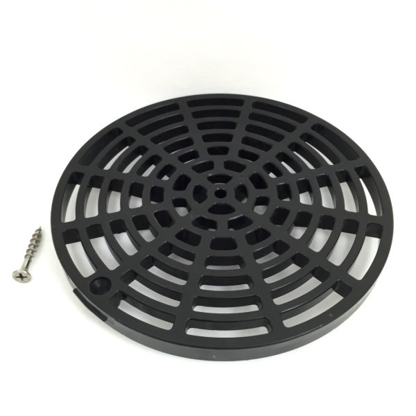 Black Plastic Floor Drain Cover 61/8" with Tabs Hard To Find Items