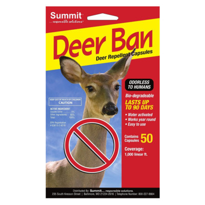 Summit Deer Ban - 50 Pack Deer Repellent Capsules