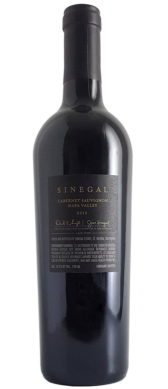 ワイン Sinegal Cabernet Sauvignon 2015 750ml Sinegal 2015 Cabernet Sauvignon - Final Case Wines