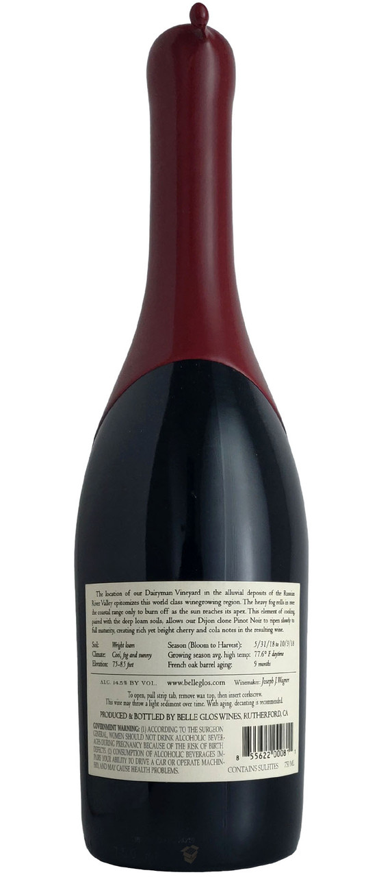 Belle Glos 2018 Dairyman Pinot Noir Final Case Wines