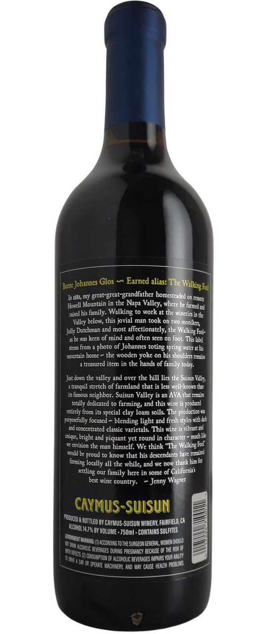 Caymus Suisun 2019 Walking Fool Red Final Case Wines