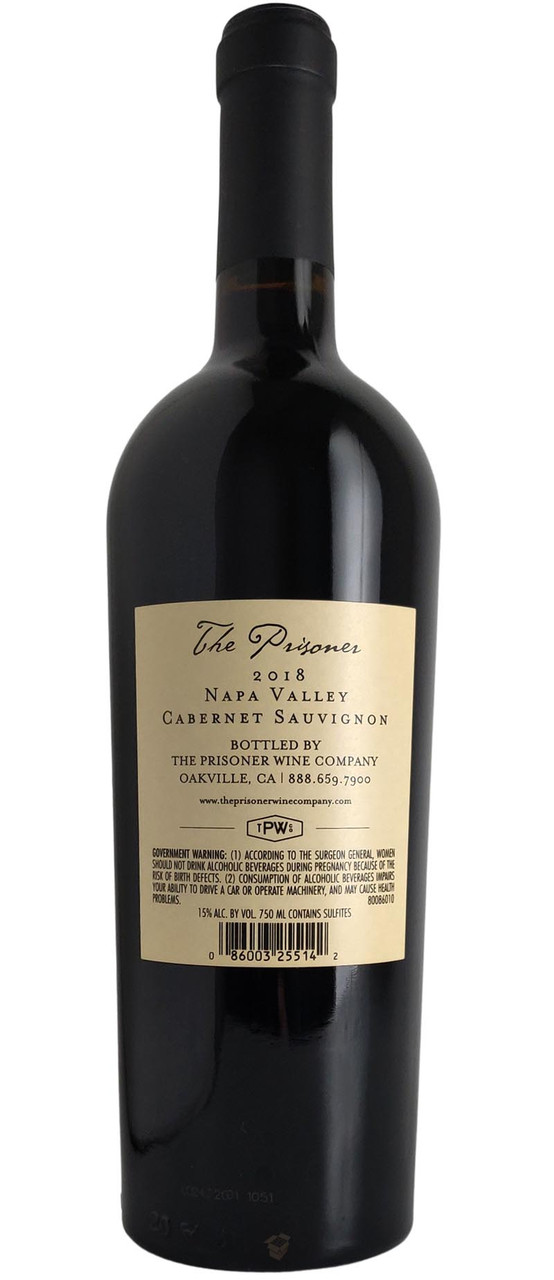 The Prisoner 2021 Napa Cabernet | Final Case Wines