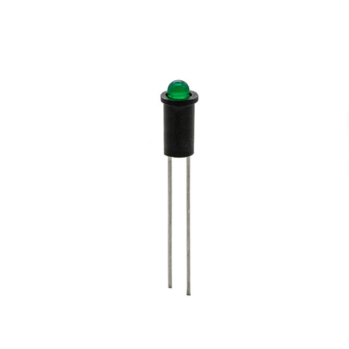 558 LED PMI 0.155-0.158" Green, Tintd, Diff, 2.1 VDC, Straight Leads,Ext Resist Req