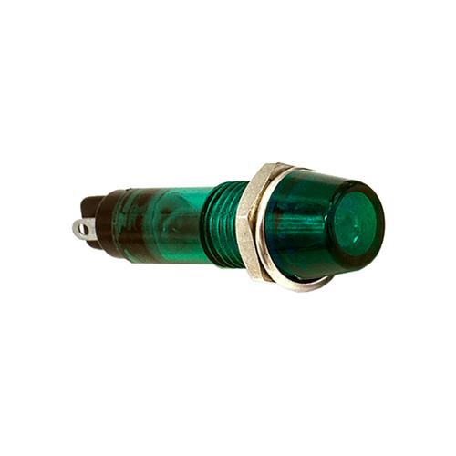 607 LED PMI 0.283" Raised Flat, Green, Int., 24 VDC, Solder Trmls, Polycarbonate 607 LED PMI 0.283" Raised Flat, Green, Int., 24 VDC, Solder Trmls, Polycarbonate