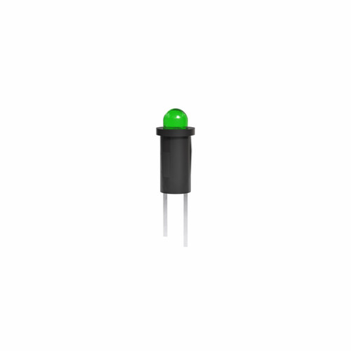 558 LED PMI 0.155-0.158" Green, Tintd, Non-Diff, 2.1 VDC, Straight Leads,Ext Resist Req