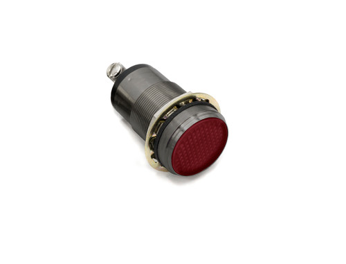 556 LED PMI  1" Flat Red, 18-48 VDC Constant Int, Black Nickel