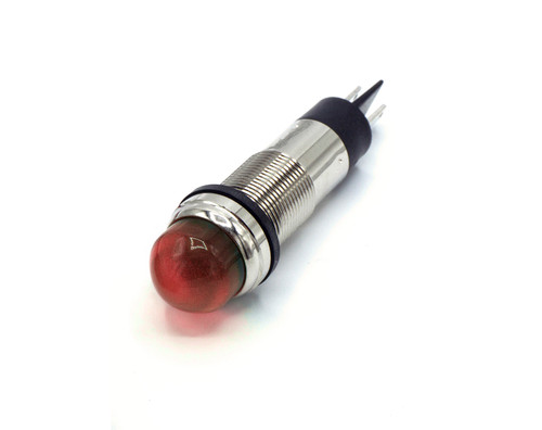 656 LED PMI 0.500" Domed, Red, 28 VDC, QuickConnect Trmls