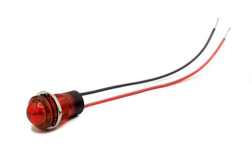 657 LED PMI 0.687" Domed, Red, Tintd, Diff, 12 VDC, Watertight
