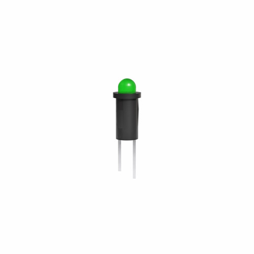 558 LED PMI 0.155-0.158" Green, Tintd, Diff, 5 VDC, Straight Leads
