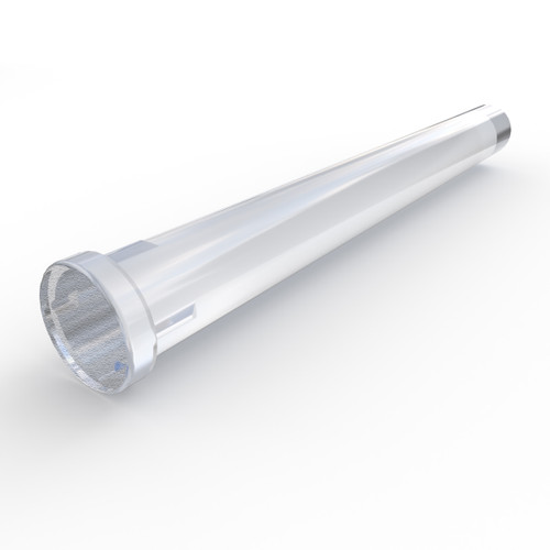 515 Optopipe® Light Pipe, Single VPM 3mm Rnd Flat Diff Lens, Press-fit, 1.20" L