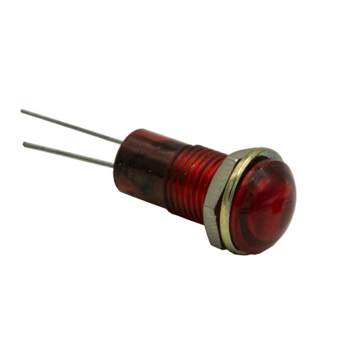 678 LED PMI 0.323" Domed, Red, 2 VDC,Low Voltage, Straight Leads, Ext Resist Req