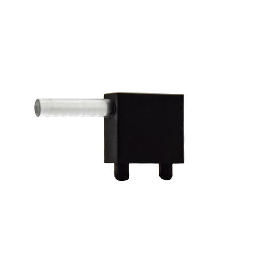 515 Optopipe® Light Pipe, Single 3mm Right Angle w Shield .350" CL to PCB x .590" L - PF