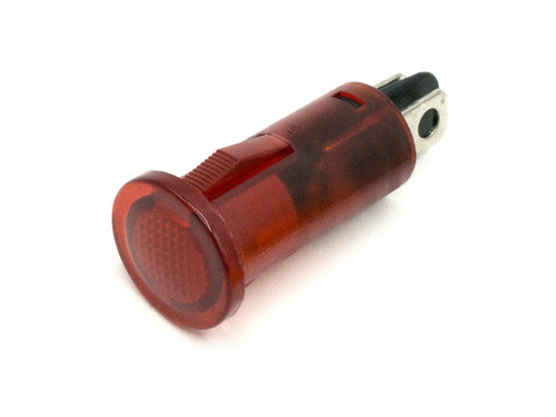 655 LED PMI 0.500" Flat, Red, Snap-in, 24 VDC, QuickConnect Trmls, 250 Faston
