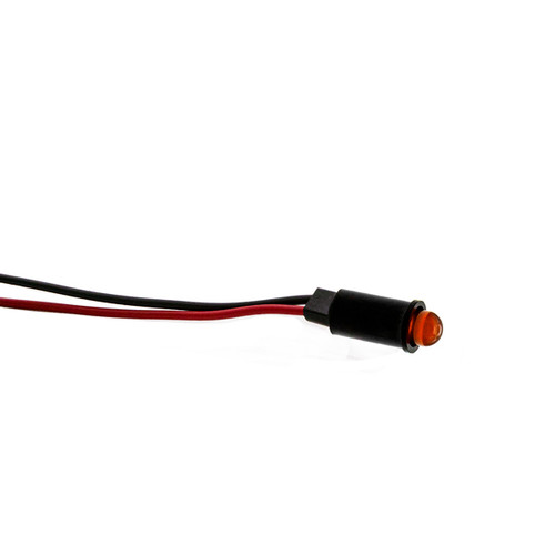 559 LED PMI 0.250" Orange, Tintd, Diff, 1.9 VDC, 14" Wire Leads, 24 AWG, Ext Resist Req