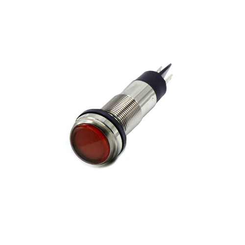 656 LED PMI 0.500" Flat, Red, 28 VDC, QuickConnect Trmls