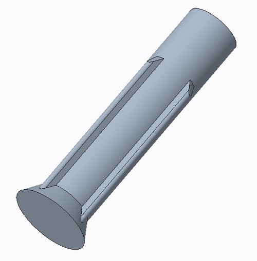 515 Optopipe® Light Pipe, Single VPM 1.24mm Rnd Countersink, Press-fit, 0.157" L