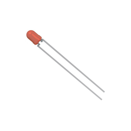 521 Series 3.0mm Red  635nm  1.6mcd  60 Deg Discrete LED Lamp
