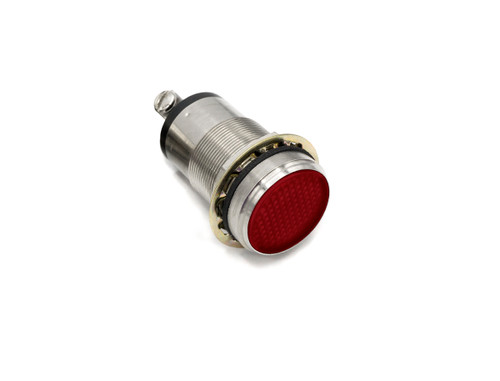 556 LED PMI Daylight Viewable 1" Flat Red, 18-48 VDC Constant Int
